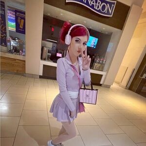 Light Pink Jacket & Skirt Set